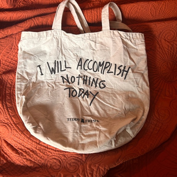 Teddy Fresh Handbags - Teddy Fresh Beige Tote Bag